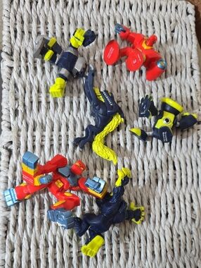 Little Tykes Number Busters Lot Of 6 Figures - Robot Monsters